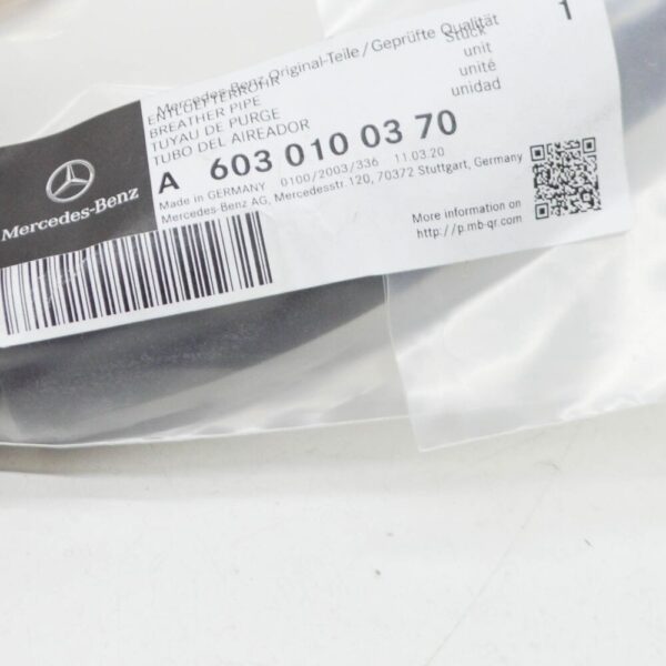 A6030100370 - Mercedes-Benz E W124 Engine Vent Hose A6030100370 NEW ORIGINAL