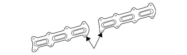 A6061420380 - Mercedes-Benz exhaust manifold gasket A6061420380