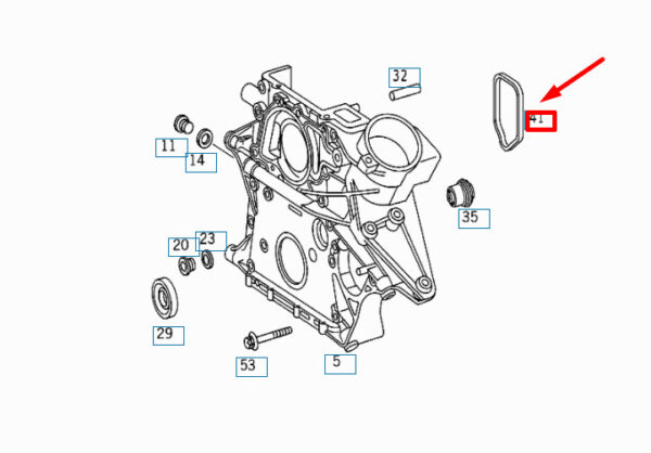 A6110150180 - NEW MERCEDES-BENZ E W210 TAX CASE SEALING SHIM A6110150180 ORIGINAL