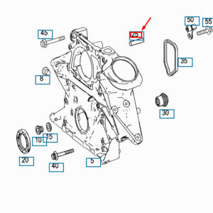A6119970010 - NEW MERCEDES-BENZ C W204 TIMING CASE CYLINDER PIN A6119970010 GENUINE