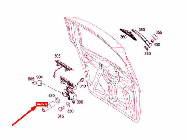 A6179970882 - NEW MERCEDES-BENZ A W169 BACK WIPE PANTS A6179970882 ORIGINAL