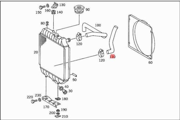 A6315010582 - NEW MERCEDES HOSE 631 6315010582 ORIGINAL