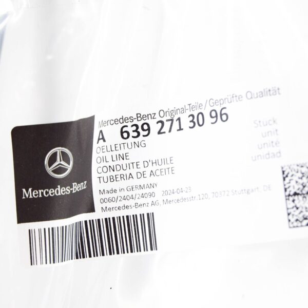 A6392713096 - MB VITO W639 Oil Cooler To Separation Point Oil Line A6392713096 NEW GENUINE