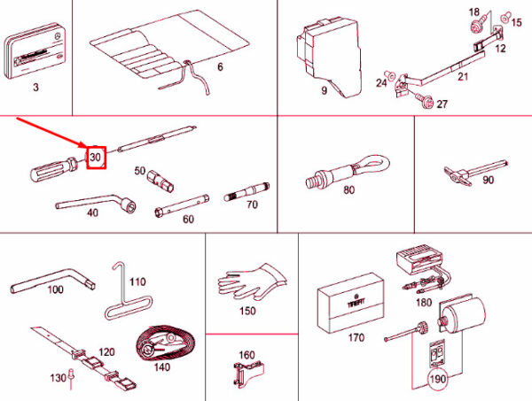 A6395810017 - NEW MERCEDES-BENZ VITO W639 SCREWDRIVER A6395810017 ORIGINAL
