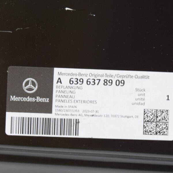 A6396378909 - MB VITO W639 Rear Right Rocker Panelling A6396378909 NEW GENUINE