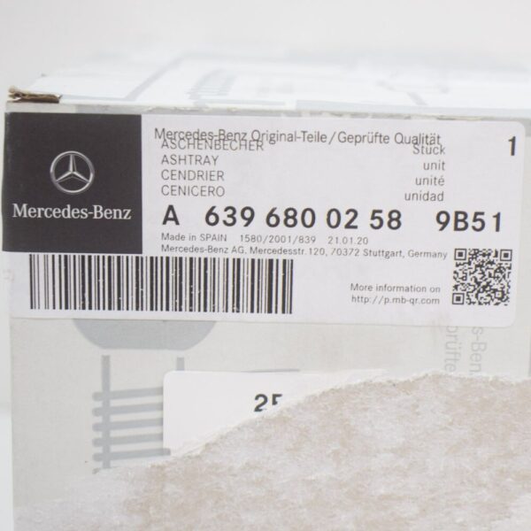 A6396800258 - MB VITO W639 Front Ashtray Drinks Holder LHD A63968002589B51 New