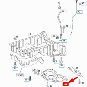 A6420100928 - NEW MERCEDES-BENZ C W204 ENGINE OIL PAN LOWER PART A6420100928 ORIGINAL