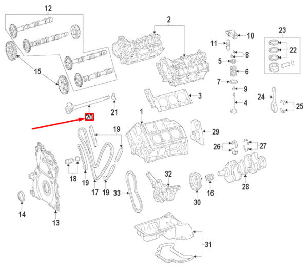 A6420300372 - MERCEDES-BENZ E W211 Engine Balancing Shaft A6420300372 NEW GENUINE