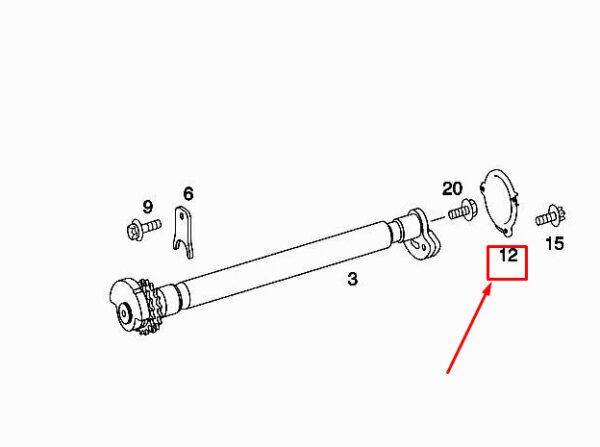 A6420340204 - NEW MERCEDES-BENZ E COUP� C207 ENGINE BOOST SHAFT CAP A6420340204 ORIGINAL