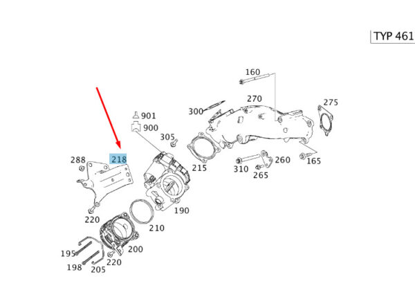 A6420980129 - Mercedes-Benz Sprinter W906 Intake Gas Strut A6420980129 NEW ORIGINAL
