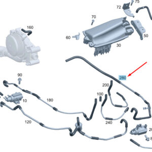 A6510709732 - NEW MERCEDES-BENZ C W204 PRESSURE TRANSDUCER VACUUM CONDUCTOR A6510709732 ORIGINAL