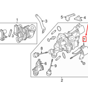 A6510900100 - NEW MERCEDES-BENZ C W204 TURBOCHARGER VACUUM CELL A6510900100 GENUINE