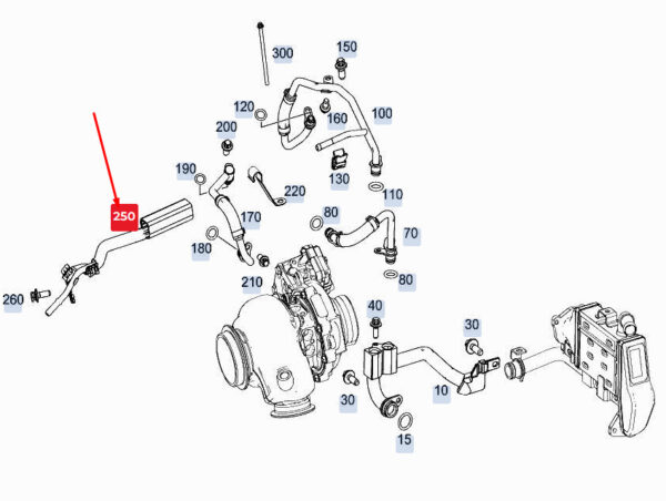 A6542000000 - NEW MERCEDES-BENZ GLE W167 ENGINE DISCHARGE A6542000000 ORIGINAL