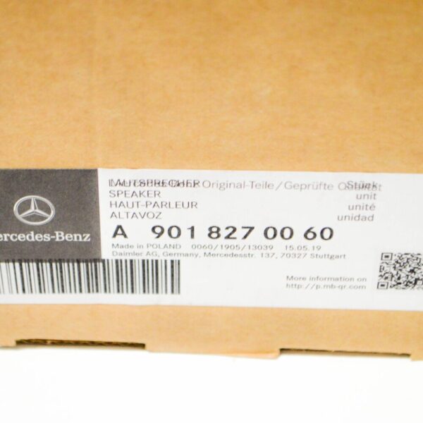 A9018270060 - Mercedes Benz Sprinter 903 Front Loudsspeaker A9018270060 NEW GENUINE