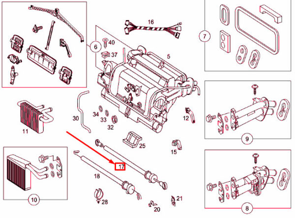 A9018330031 - Mercedes-Benz Sprinter 903 Heating Control Cable A9018330031 NEW GENUINE