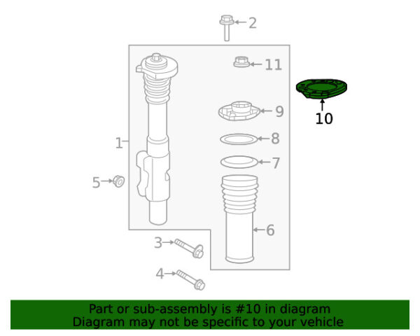 A9063250300 - NEW MERCEDES-BENZ SPRINTER CLASS LEFT SUSPENSION STRUT SPACER A9063250300