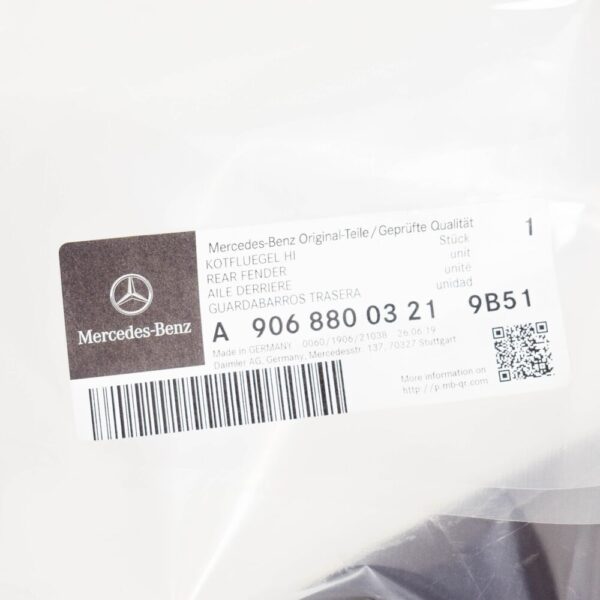 A90688003219B51 - MB Sprinter W906 Rear Right Wheel Arch Moulding A90688003219B51 NEW GENUINE