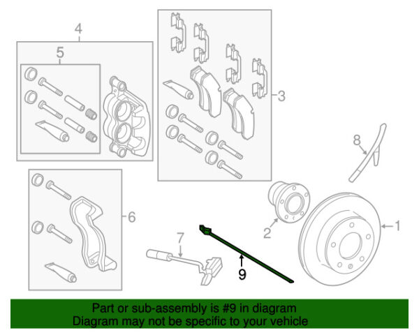 A9069053301 - NEW MERCEDES-BENZ SPRINTER CLASS FRONT ABS WHEEL SPEED SENSOR A9069053301