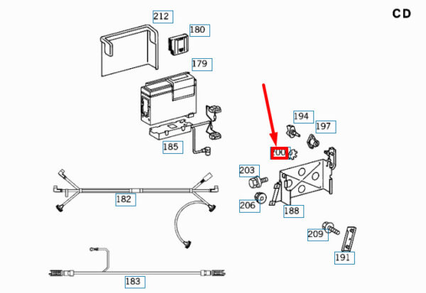 N912010006000 - NEW MERCEDES-BENZ SL R129 CIRCLIP N912010006000 GENUINE