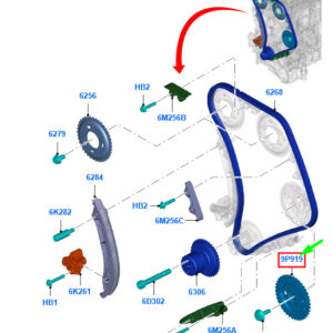 1717659 - FORD RANGER T6 Timing Gear Sprocket 1717659 BK3Q-9P919-CB ORIGINAL