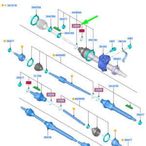 1739874 - FORD TOURNEO COURIER Front Driveshaft Inner Circlip 1739874 ORIGINAL