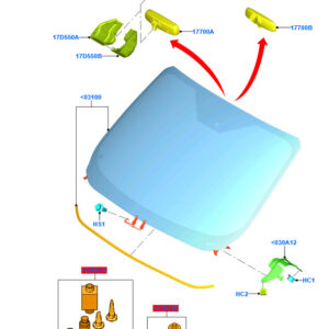 1837621 - FORD TOURNEO COURIER Interior Rear View Mirror Cover 1837621 ORIGINAL