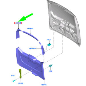 1838529 - FORD TOURNEO CONNECT MK2 Tailgate Right Side Upper Trim 1838529 ORIGINAL