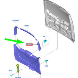 1838530 - FORD TOURNEO CONNECT MK2 Tailgate Left Side Upper Trim 1838530 ORIGINAL