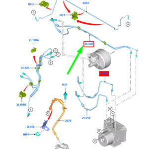 2040673 - FORD TOURNEO CONNECT MK2 Front Brake Tube Assy RHD 2040673 ORIGINAL