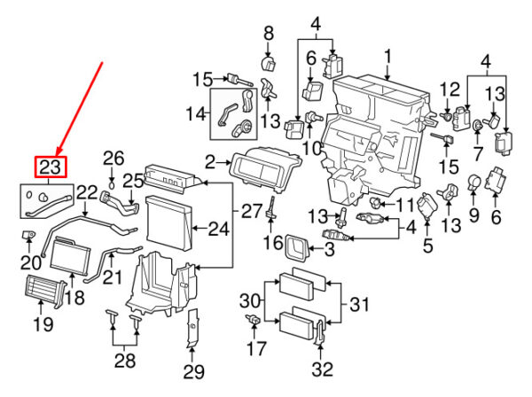 4F0819378B - AUDI A6 Avant C6 HVAC Heater Hose 4F0819378B ORIGINAL