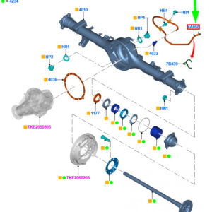 5356339 - FORD RANGER T6 Rear Axle Hose 5356339 ORIGINAL