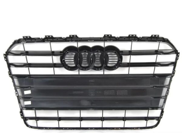 8T0853651KT94 - NEW AUDI A5 B8 FRONT CENTER GLOSSY BLACK/CHROME GRILLE 8T0853651KT94