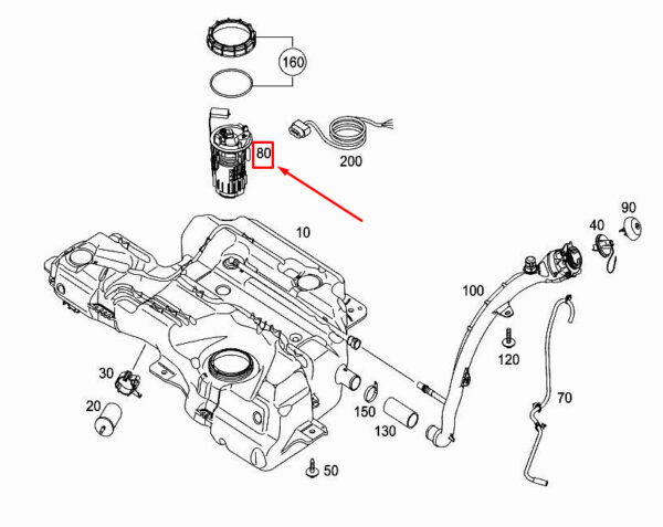A4154700094 - MERCEDES-BENZ CITAN W415 Fuel Pump A4154700094 ORIGINAL