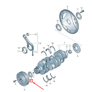 WHT-000-950-B - NEW VW TOUAREG 7P MK2 CRANKSHAFT COMPENSATION WASHER WHT000950B