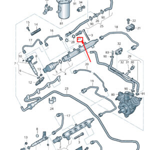 WHT-005-251-A - NEW VW TOUAREG 7P MK2 FUEL LINE BANJO BOLT WHT005251A