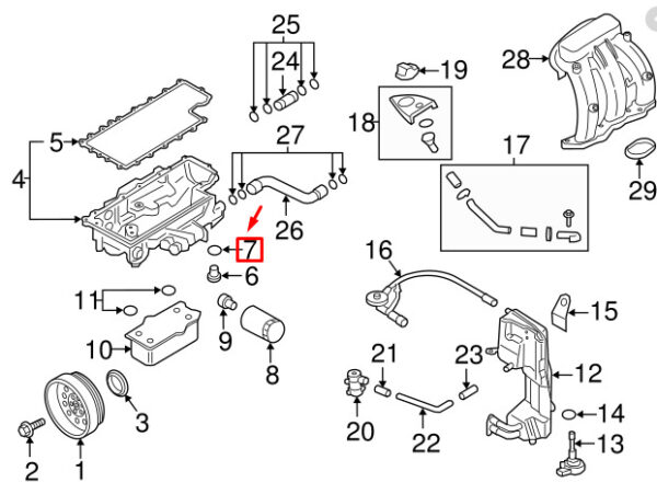 90012300920 - Porsche 911 991 engine oil drain screw gasket 90012300920 NEW REAL