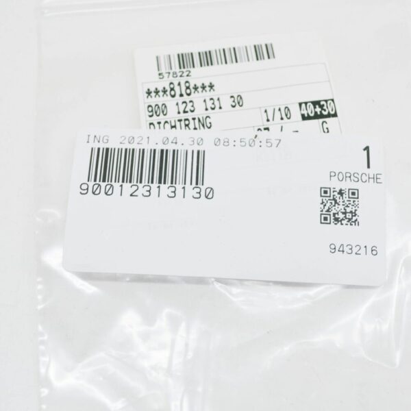 90012313130 - Porsche Panamera 971 Sealing Ring Turbocharger Oil Line 90012313130 NEW
