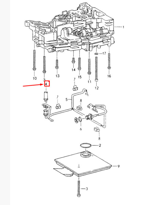 94332560400 - Porsche Carera 911 993 Tiptronic Inductive Sensor 94332560400 NEW ORIGINAL