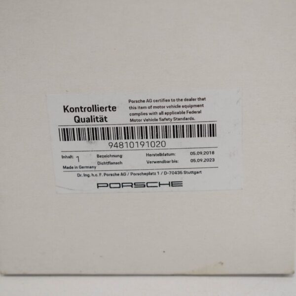 94810191020 - Porsche Panamera 970 Crankshaft Seal Joint Flange 94810191020 GENUINE