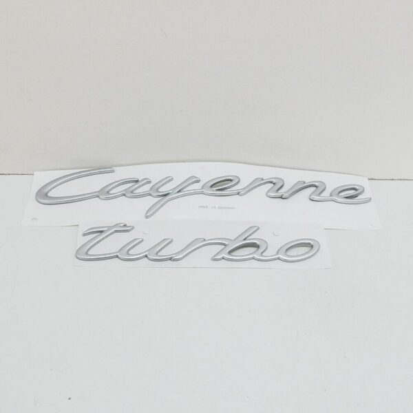 955559038014W9 - Porsche 955 Cayenne Turbo Rear Sticker Sticker Aluminum 95559038014W9 New
