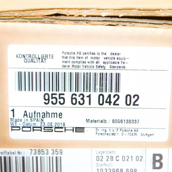 95563104202 - Porsche Cayenne 9PA Right Headlight Bracket Mount 3107924 NEW GENUINE