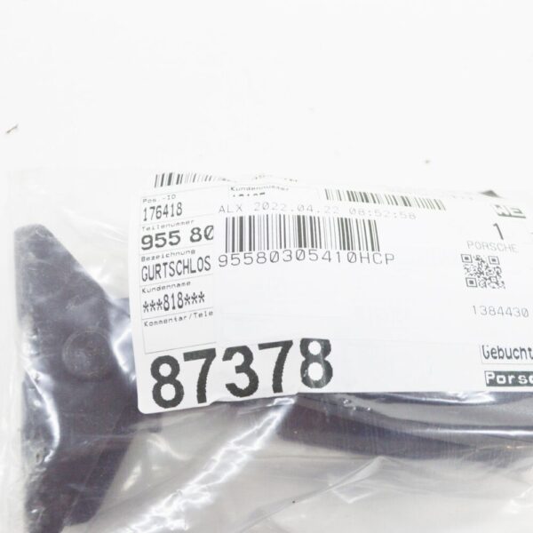 95580305410HCP - Porsche Cayenne 9pa seat belt mounting rear center 95580305410HCP NEW