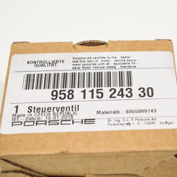 95811524330 - Porsche Macan 95b control valve 9A7115243 NEW ORIGINAL