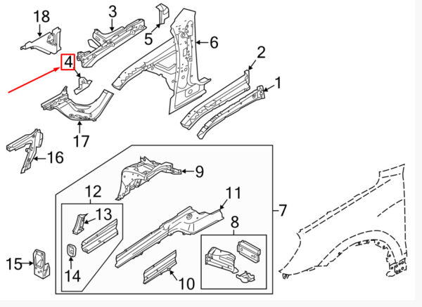 95850234800GRV - Porsche Cayenne 92a ap Connector Front Right 95850234800GRV NEW ORIGINAL