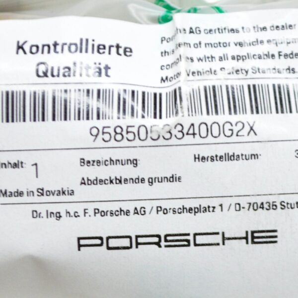 95850533400G2X - Porsche Cayenne 92A Right Headlight Wash Cap 9585053400 G2X REAL NEW
