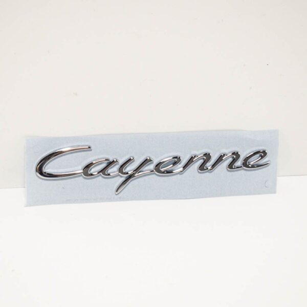 95855967501 - Porsche Cayenne 92A Emblem Rear Chrome Finish 99855967501 NEW GENUINE