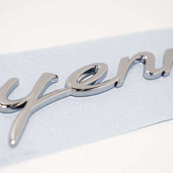95855967501 - Porsche Cayenne 92A Emblem Rear Chrome Finish 99855967501 NEW GENUINE