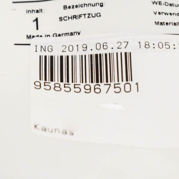 95855967501 - Porsche Cayenne 92A Emblem Rear Chrome Finish 99855967501 NEW GENUINE