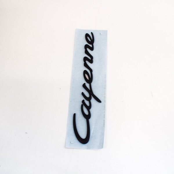 95855967502 - Porsche Cayenne Rear Tailgate Script Emblem Badge 92A 95555967502 New Genuine