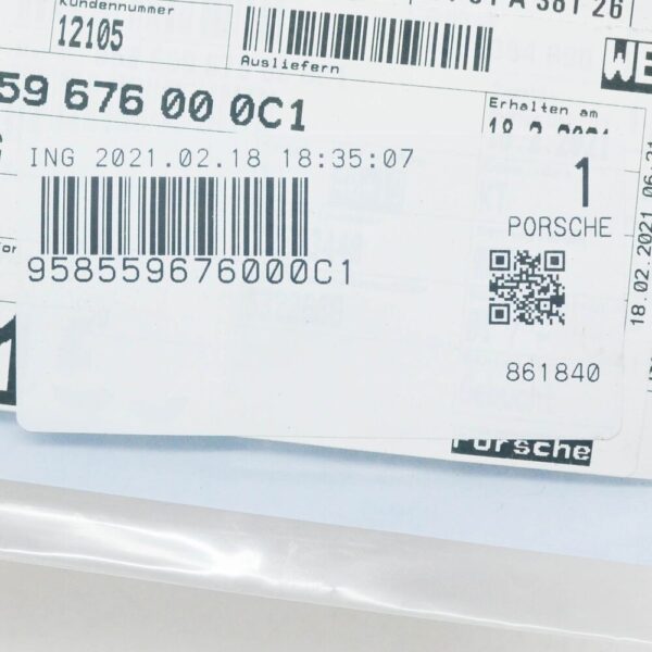 958559676000C1 - Porsche Cayenne 9PA Rear Emblem Badge 958559676000C1 NEW GENUINE